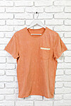 Tricou barbat cu buzunar, portocaliu